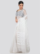 Women's Handloom Jamdani Saree without Blouse Piece