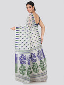 Women's Handloom Jamdani Saree without Blouse Piece