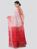 Women's Pure Cotton Jamdani Saree Without Blouse Piece