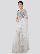 Women's Pure Cotton Jamdani Saree Without Blouse Piece