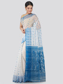 Women's Pure Cotton Jamdani Saree Without Blouse Piece