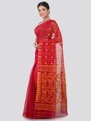 Women's Pure Cotton Jamdani Saree Without Blouse Piece