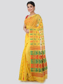 Women's Pure Cotton Jamdani Saree Without Blouse Piece