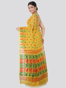 Women's Pure Cotton Jamdani Saree Without Blouse Piece