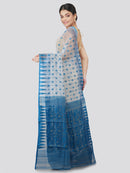 Women's Pure Cotton Jamdani Saree Without Blouse Piece