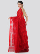 Women's Pure Cotton Jamdani Saree Without Blouse Piece