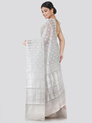 Women's Pure Cotton Jamdani Saree Without Blouse Piece