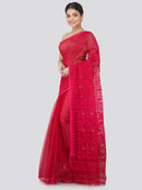 Women's Pure Cotton Jamdani Saree Without Blouse Piece