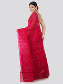 Women's Pure Cotton Jamdani Saree Without Blouse Piece