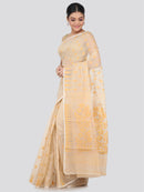 Women's Handloom Jamdani Saree without Blouse Piece
