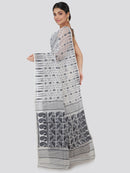 Women's Pure Cotton Jamdani Saree Without Blouse Piece
