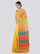 Women's Pure Cotton Jamdani Saree Without Blouse Piece