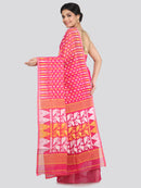 Women's Cotton Jamdani Saree Without Blouse Piece