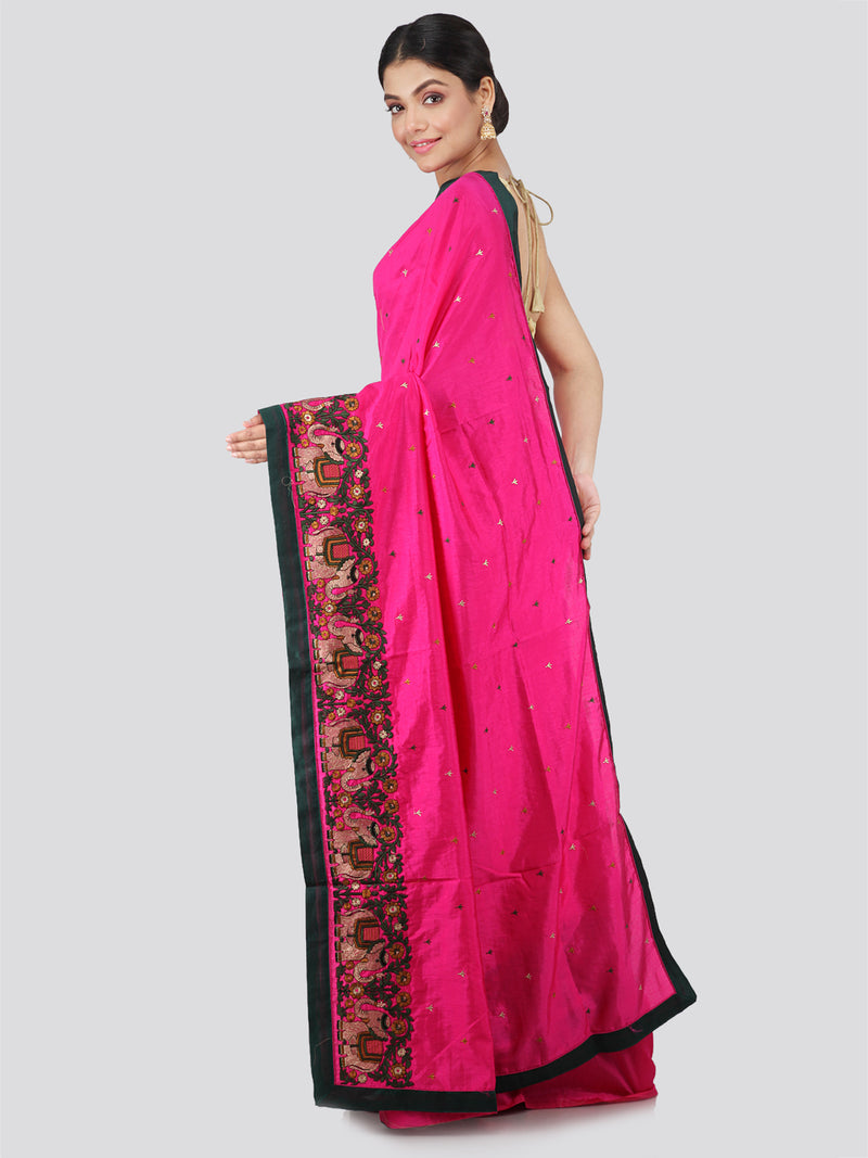 Women's Pure Silk Saree With Blouse Piece
